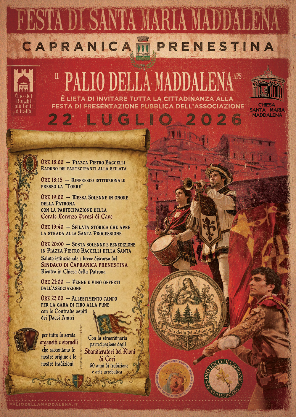 Locandina Palio della Maddalena 2026